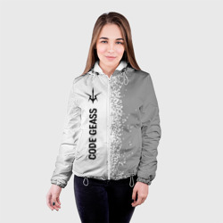 Женская куртка 3D Code Geass glitch на светлом фоне: по-вертикали - фото 2