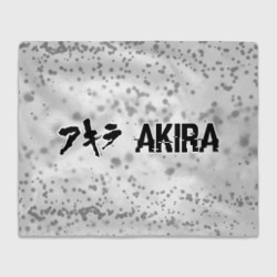 Плед 3D Akira glitch на светлом фоне: надпись и символ