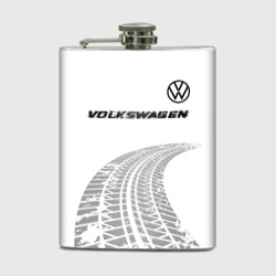 Фляга Volkswagen Speed на светлом фоне со следами шин: символ сверху