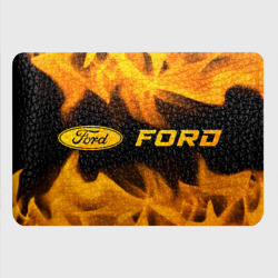 Картхолдер с принтом Ford - gold gradient: надпись и символ - фото 2