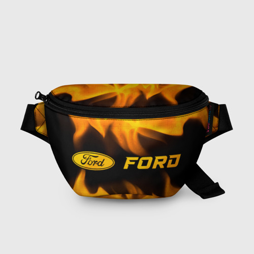 Поясная сумка 3D Ford - gold gradient: надпись и символ