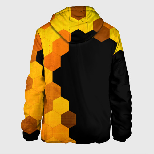 Мужская куртка 3D Need for Speed - gold gradient: по-вертикали, цвет 3D печать - фото 2