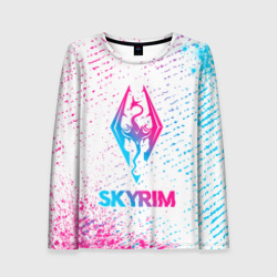 Женский лонгслив 3D Skyrim neon gradient style