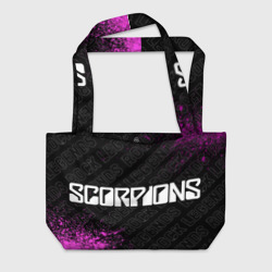 Пляжная сумка 3D Scorpions rock Legends: надпись и символ