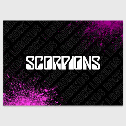 Поздравительная открытка Scorpions rock Legends: надпись и символ