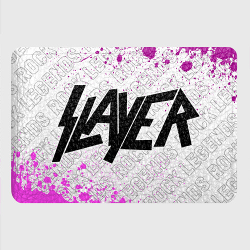 Картхолдер с принтом Slayer rock Legends: надпись и символ - фото 4