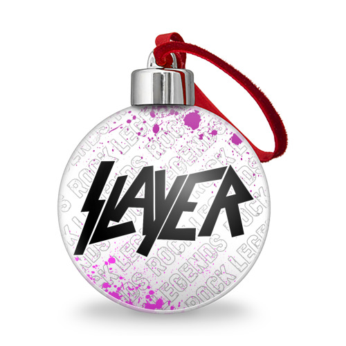 Ёлочный шар Slayer rock Legends: надпись и символ