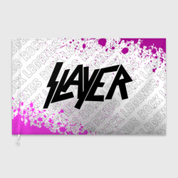 Флаг 3D Slayer rock Legends: надпись и символ