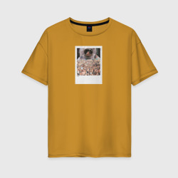 Женская футболка хлопок Oversize Spaceman