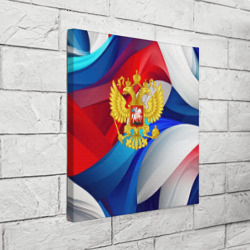 Холст квадратный Золотой герб России - фото 2