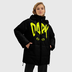 Женская зимняя куртка Oversize Кот во тьме - фото 2