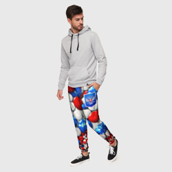 Мужские брюки 3D Шарики триколор - фото 2