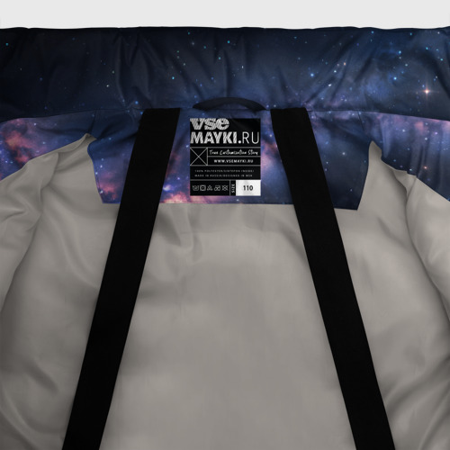 Зимняя куртка для девочек 3D с принтом Млечный путь в звездном небе, фото #5