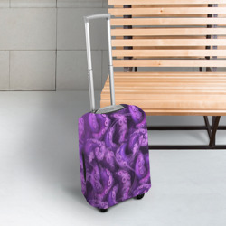 Чехол для чемодана 3D Фиолетовые щупальца и дым - фото 2