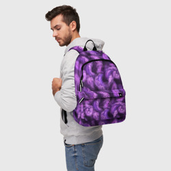 Рюкзак 3D Фиолетовые щупальца и дым - фото 2