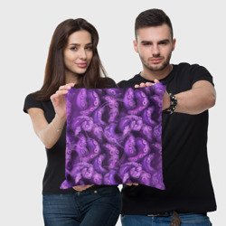 Подушка 3D Фиолетовые щупальца и дым - фото 2