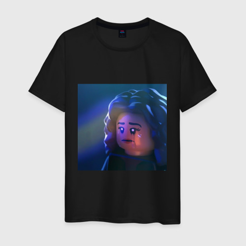 Мужская футболка хлопок Лего Эйфория, цвет черный