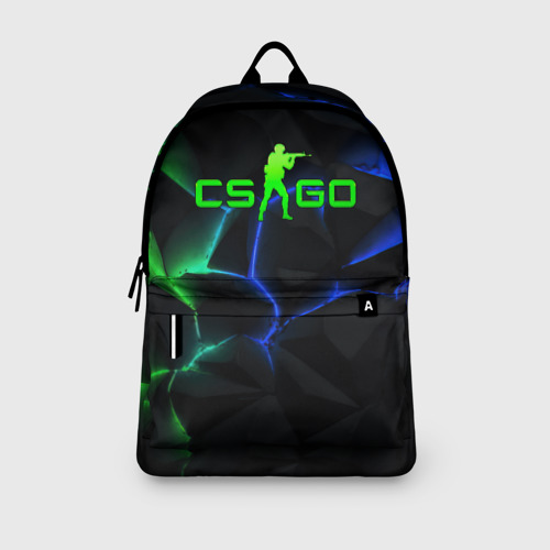 Рюкзак 3D CS GO green blue neon - фото 4