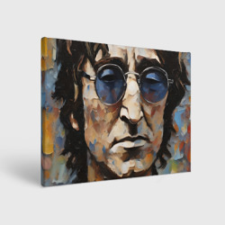 Холст прямоугольный Джон Леннон - портрет маслом - нейросеть
