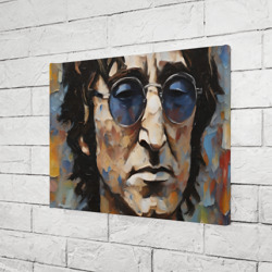 Холст прямоугольный Джон Леннон - портрет маслом - нейросеть - фото 2