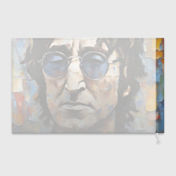 Флаг 3D Джон Леннон - портрет маслом - нейросеть - фото 2