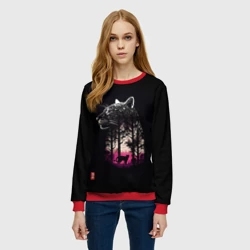 Женский свитшот 3D Природная благодать - Пума - фото 2