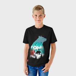 Детская футболка 3D Призрачный гризли - фото 2