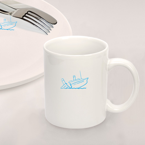 Набор: тарелка + кружка Ship happens - фото 2