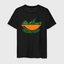 Vegan food – Футболка из хлопка с принтом купить со скидкой в -20%