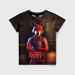 Детская футболка 3D Five Nights at Freddys  Mangle