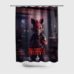 Штора 3D для ванной Five Nights at Freddys     Mangle