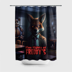 Штора 3D для ванной Five Nights at  Freddys   Mangle