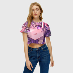Женская футболка Crop-top 3D Звёздное Дитя Ai - фото 2