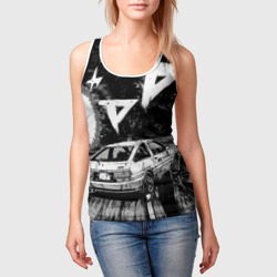 Женская майка 3D Инициал Ди - фото 2