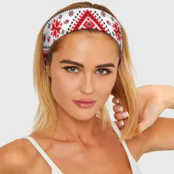 Повязка на голову 3D Удмуртская роспись - фото 2