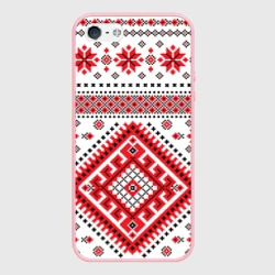 Чехол для iPhone 5/5S матовый Удмуртская роспись