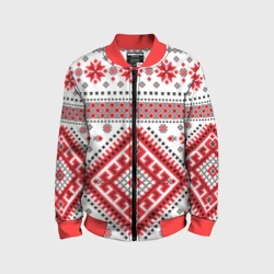 Детский бомбер 3D Удмуртская роспись