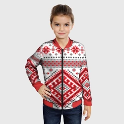 Детский бомбер 3D Удмуртская роспись - фото 2