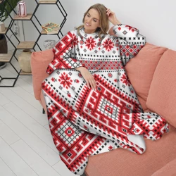 Плед с рукавами Удмуртская роспись - фото 2