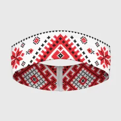 Повязка на голову 3D Удмуртская роспись