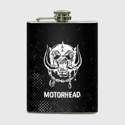 Фляга Motorhead glitch на темном фоне