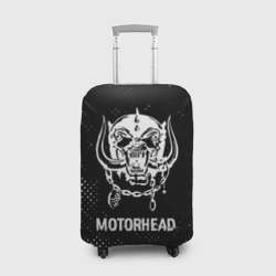 Чехол для чемодана 3D Motorhead glitch на темном фоне