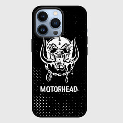Чехол для iPhone 13 Pro Motorhead glitch на темном фоне