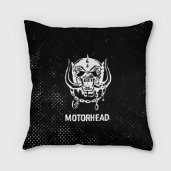 Подушка 3D Motorhead glitch на темном фоне