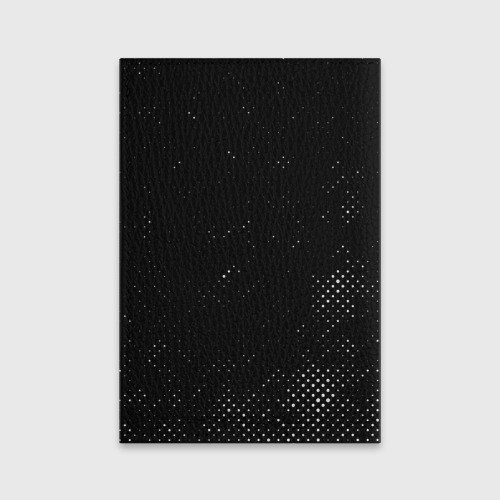 Обложка для паспорта матовая кожа Motorhead glitch на темном фоне - фото 2