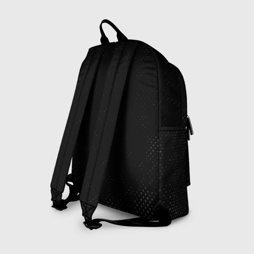 Рюкзак 3D с принтом Nazareth glitch на темном фоне: символ сверху, вид сзади #1