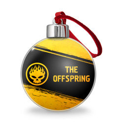 Ёлочный шар The Offspring - gold gradient: надпись и символ