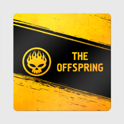 Магнит виниловый Квадрат The Offspring - gold gradient: надпись и символ