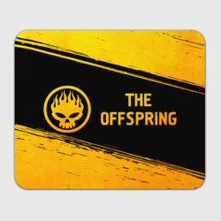 Прямоугольный коврик для мышки The Offspring - gold gradient: надпись и символ