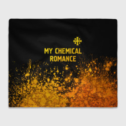 Плед 3D My Chemical Romance - gold gradient: символ сверху